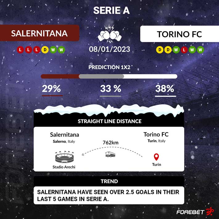 Salernitana 0-3 Torino: results, summary and goals