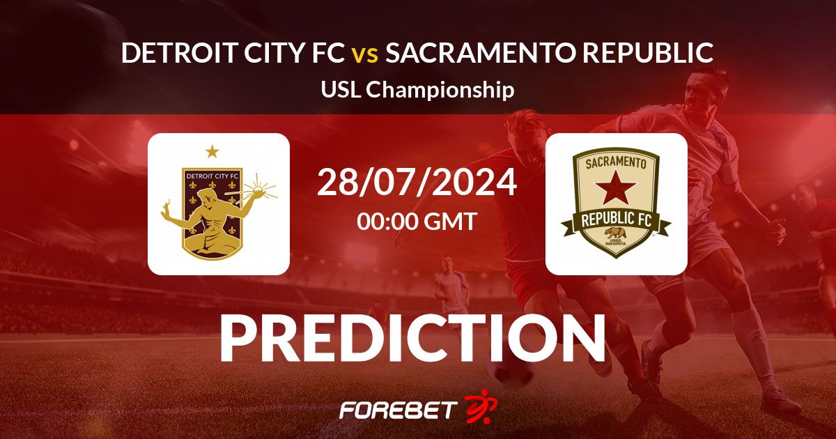 Detroit City FC vs Sacramento Republic predictions and stats - 28 Jul 2024