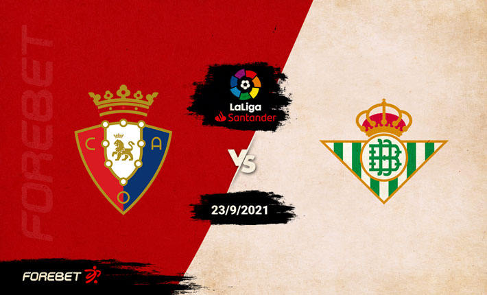 Osasuna and Real Betis to finish all-square