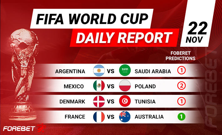 World Cup Round-Up (Day 3) – Saudi Arabia Stun Argentina and France Hammer Australia