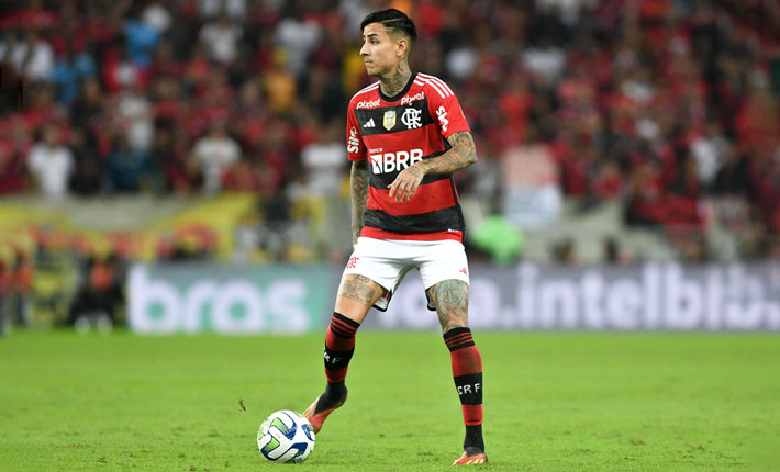 Brazilian League Serie A - Round 4 - Flamengo player Erick Pulgar