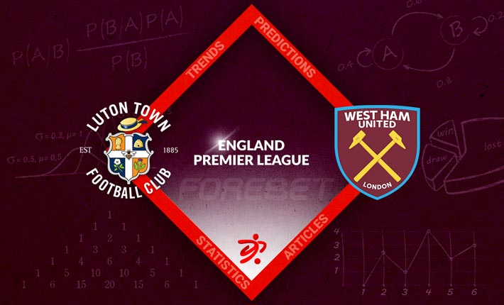 Luton Town - West Ham United placar ao vivo, H2H e escalações