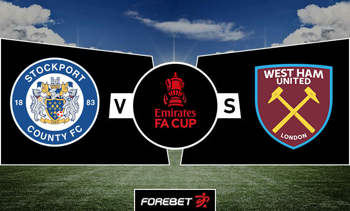 West Ham to get FA Cup third round win versus Stockport County